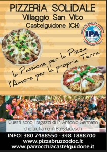 Locandina PIZZERIA SOLIDALE - Padre Germano